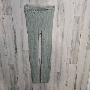 Ribbed Mint Green Leggings Womens Size Small Unbranded